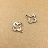 10 pcs Alloy Flower Geometric Pendant DIY Earring Keyring Jewelry Accessory