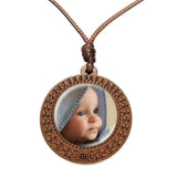 Personalized Photo Necklace Custom Pendant Rope Chain Jewelry