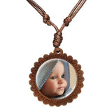 Personalized Photo Necklace Custom Pendant Rope Chain Jewelry