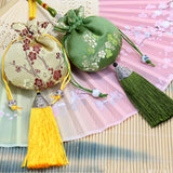 Embroidery Plum Chinese Style Brocade Jewelry Storage Bags