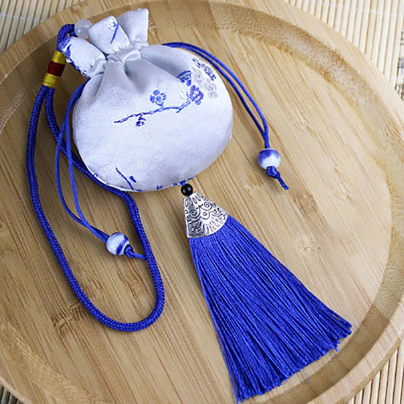 Embroidery Plum Chinese Style Brocade Jewelry Storage Bags