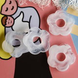 10 pcs Resin Half Flower Beads DIY Earrings Jewelry Material