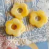 10 pcs Resin Half Flower Beads DIY Earrings Jewelry Material