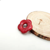 10 pcs/Lot Resin Half Flower Beads for DIY Earrings