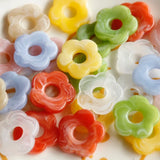 10 pcs Resin Half Flower Beads DIY Earrings Jewelry Material