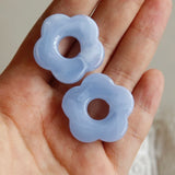 10 pcs Resin Half Flower Beads DIY Earrings Jewelry Material