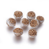 10 pcs Freshwater Pearl Beads with Rhinestone for Jewelry Making