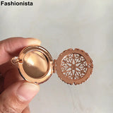 Picture Frame Locket Brass Steampunk Filigree Wishing Box Charm Pendants