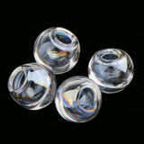 10 pcs Rainbow Mini Clear Glass Ball Beads Globe Glass Bottle Pendant Charms
