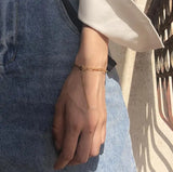 10 pcs Stainless Steel Chain Bracelet Set