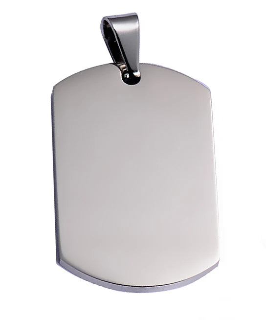 10 pcs Stainless Steel Military Army Style ID Blank Dog Tags Pendant