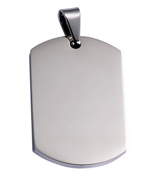 10 pcs Stainless Steel Military Army Style ID Blank Dog Tags Pendant