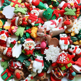 10 Pcs Christmas Mini Resin Charms For DIY Craft Jewelry Making