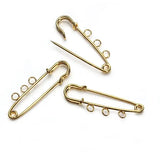 10pcs 50mm Iron Brooch Clip Base Pin Safety Blank DIY Jewelry Making Supplies