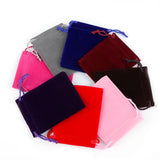 10 pcs/lot Velvet Pouches Jewelry Display Drawstring Gift Bags