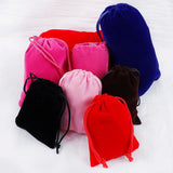 10 pcs/lot Velvet Pouches Jewelry Display Drawstring Gift Bags