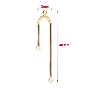10 pcs Copper Rhodium Ear Hook Earrings Women DIY Jewelry Making
