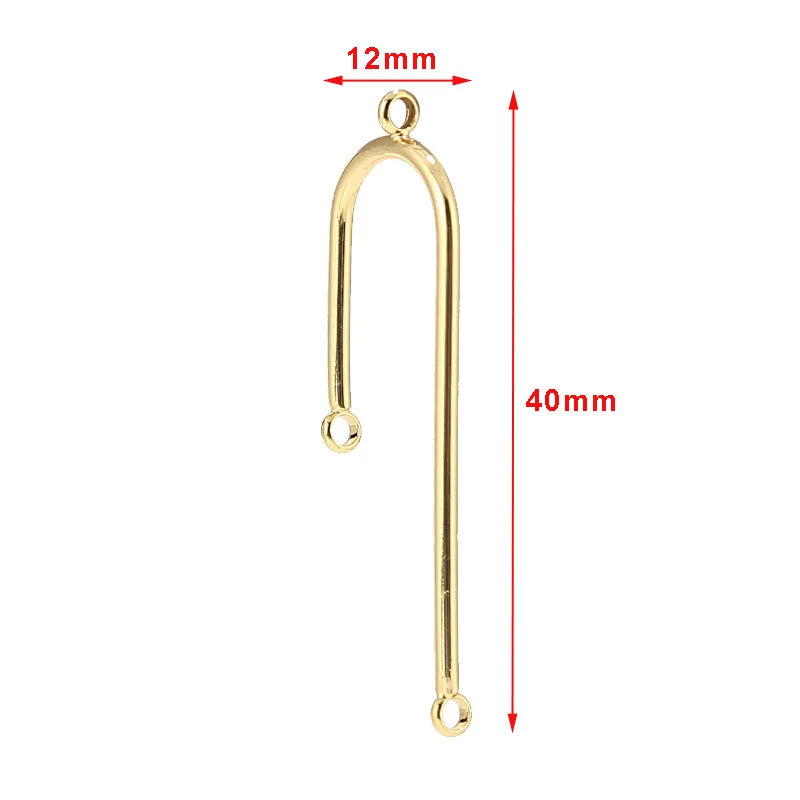 10 pcs Copper Rhodium Ear Hook Earrings Women DIY Jewelry Making