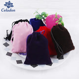10 pcs High Velvet Pouches Drawstring Gift Bags Jewelry Packaging