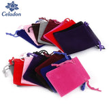 10 pcs High Velvet Pouches Drawstring Gift Bags Jewelry Packaging