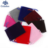 10 pcs High Velvet Pouches Drawstring Gift Bags Jewelry Packaging