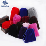 10 pcs High Velvet Pouches Drawstring Gift Bags Jewelry Packaging