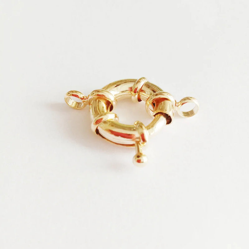 10 pcs Sailor Clasp Real 18k Plating Necklace/Bracelet Clasp