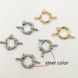 10 pcs 18k Plated Sailor Clasp 16mm/14mm Necklace Findings