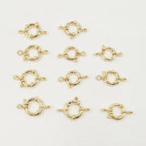 10 pcs 18k Plated Sailor Clasp 16mm/14mm Necklace Findings
