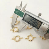 10 pcs 18k Plated Sailor Clasp 16mm/14mm Necklace Findings