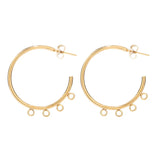 10 pcs Stainless Steel Hoop Earrings DIY Earring for Women
