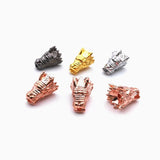 10pcs Antique Tibetan Lion Head Metal Charms for Jewelry Making