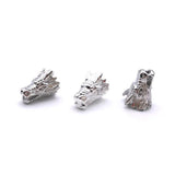 10pcs Antique Tibetan Lion Head Metal Charms for Jewelry Making