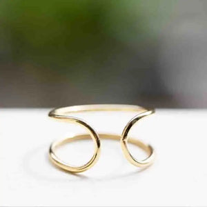 10 pcs Mix Open Wire Band Adjustable Rings Female Jewelry
