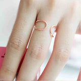 10 pcs Mix Open Wire Band Adjustable Rings Female Jewelry