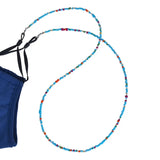 10pcs Rice Beads Face Cover Lanyard Strap Necklace For Women