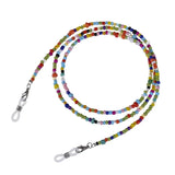 10pcs Rice Beads Face Cover Lanyard Strap Necklace For Women