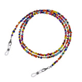 10pcs Rice Beads Face Cover Lanyard Strap Necklace For Women