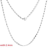 10 pcs/lot Stainless Steel Lacylike Necklace Chain 20'' 24''