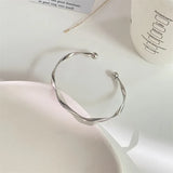 10 pcs/lot metal wave bangle cuff bracelet