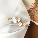 10 pcs/lot metal daisy rabbit barrettes hairclip