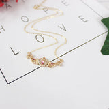10 pcs card captor heart wing crown necklace