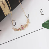 10 pcs card captor heart wing crown necklace