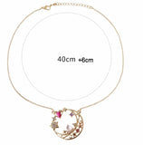 10 pcs/lot Metal Card Captor Moon Necklace