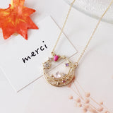 10 pcs/lot Metal Card Captor Moon Necklace