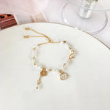 10pcs Metal Enamel Moon Star Cat Charm Bracelet