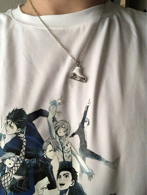 Enamel Skates Necklace - Set of 10 Jewelry Items