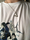 Enamel Skates Necklace - Set of 10 Jewelry Items