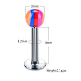 10 Pcs Mixed Acrylic Lip Nail Piercing Jewelry