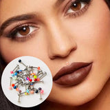 10 Pcs Mixed Acrylic Lip Nail Piercing Jewelry